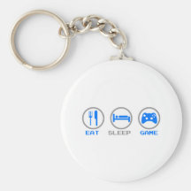 Mangez le Gamer de jeu de sommeil encore -, jeux v Porte-clef
