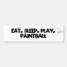 Mangez le Paintball de jeu de sommeil Autocollant Pour Voiture