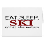Mangez le ski de sommeil carte