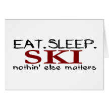 Mangez le ski de sommeil carte