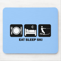 mangez le ski d'eau de sommeil tapis de souris