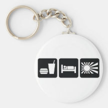 Mangez le sommeil JDM Porte-clefs