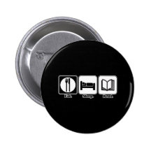 mangez le sommeil lu badge avec épingle