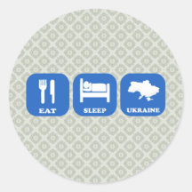 Mangez le sommeil Ukraine Adhésifs