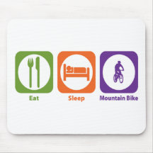 Mangez le vélo de montagne de sommeil tapis de souris