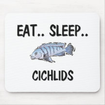 Mangez les CICHLIDS de sommeil Tapis De Souris