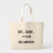 Mangez les LAMPROIES de MER de sommeil Sacs En Toile