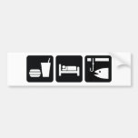 Mangez les poissons de sommeil autocollant pour voiture