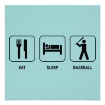 Mangez l'invitation de base-ball de sommeil