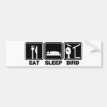 Mangez l'oiseau de sommeil (les aveugles) adhésif pour voiture
