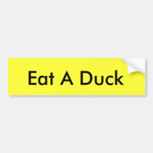 Mangez un canard autocollant pour voiture
