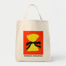 Mangia Italiana Grocery Tote! Canvas Bags