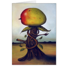 Mango Fruit Tree Greeting Card