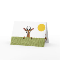 Mango the Gazelle Peek-a-boo Card