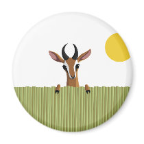 Mango the Gazelle Peek-a-boo Refrigerator Magnets