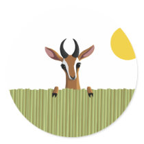 Mango the Gazelle Peek-a-boo Stickers
