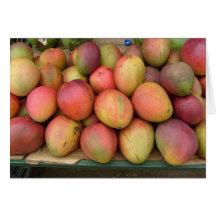 Mangos at Costa Rica market Greeting Cards