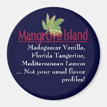 Mangrove Island logo, Not your usual flavour profi Refrigerator Magnets