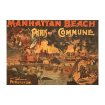Manhattan Beach - Paris and the Commune Play Stretched Canvas Print