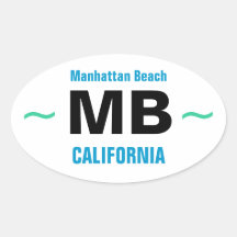 MANHATTAN BEACH stickers (4)