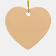 Manhattan Beige Heart Ornament