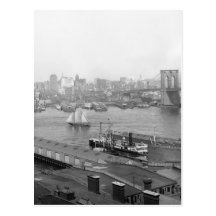 Manhattan from Brooklyn, 1905 Postcards