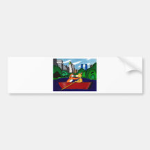 Manhattan Kiss Bumper Sticker