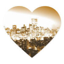 Manhattan New York Heart Sticker