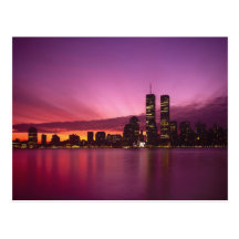 Manhattan Skyline and Hudson River, New York, Post Card