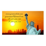 Manhattan Skyline and The Statue of Liberty Business Cards