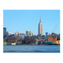 Manhattan Skyline as Seen From Hoboken, NJ Postcard