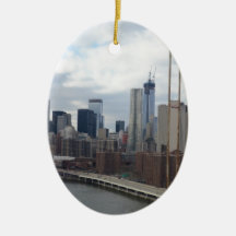 Manhattan skyline New York Ornaments