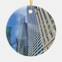 Manhattan Skyscrapers Christmas Tree Ornament