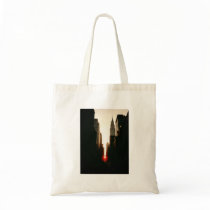 Manhattanhenge Sunset and the Chrysler Building Tote Bags