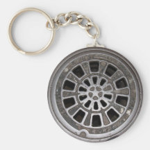 Manhole Cover Keychain