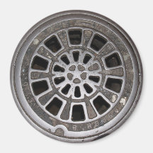 Manhole Cover Refrigerator Magnets