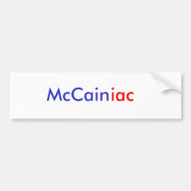 Maniac Bumper Sticker