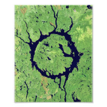 Manicouagan Crater, Quebec, Canada Photo Art
