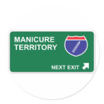 Manicure Next Exit Sticker