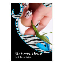 Manicure Pedicure Salon Technician Business Card