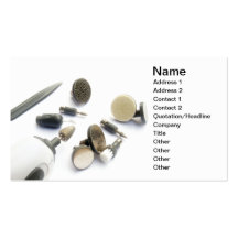 Manicure set business card templates