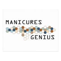 Manicures Genius Post Card