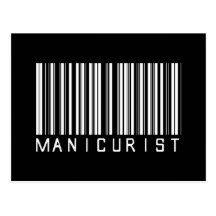 Manicurist Bar Code Post Cards