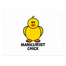 Manicurist Chick Postcard