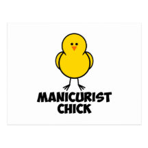 Manicurist Chick Postcard