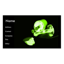 Manicurist In Black & Green Business Card Template