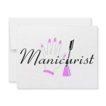 Manicurist Personalized Invites