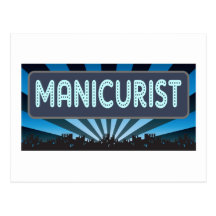 Manicurist Marquee Post Card