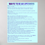 Manières d'être une affiche d'Upstander