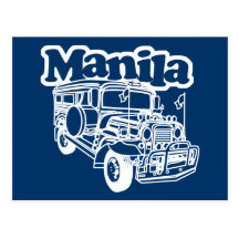 Manila Jeepney Postcard